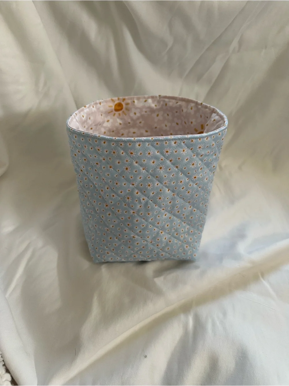 Handmade quilted toiletry bag